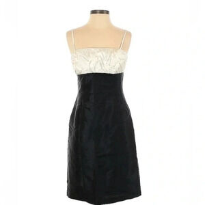 Calvin Klein | Black & Ivory Classic Timeless Sleeveless Cocktail Dress Size 6